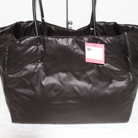 KATE SPADE Everything Puffy Large Tote Shoulder Bag Black Purse NWT - Picture 5 of 12